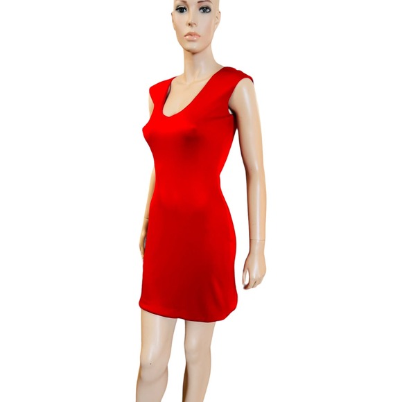 Ralph Lauren Black Label Made in USA Mini Silky Jersey Dress Size 4 Sleeveless - Picture 2 of 10